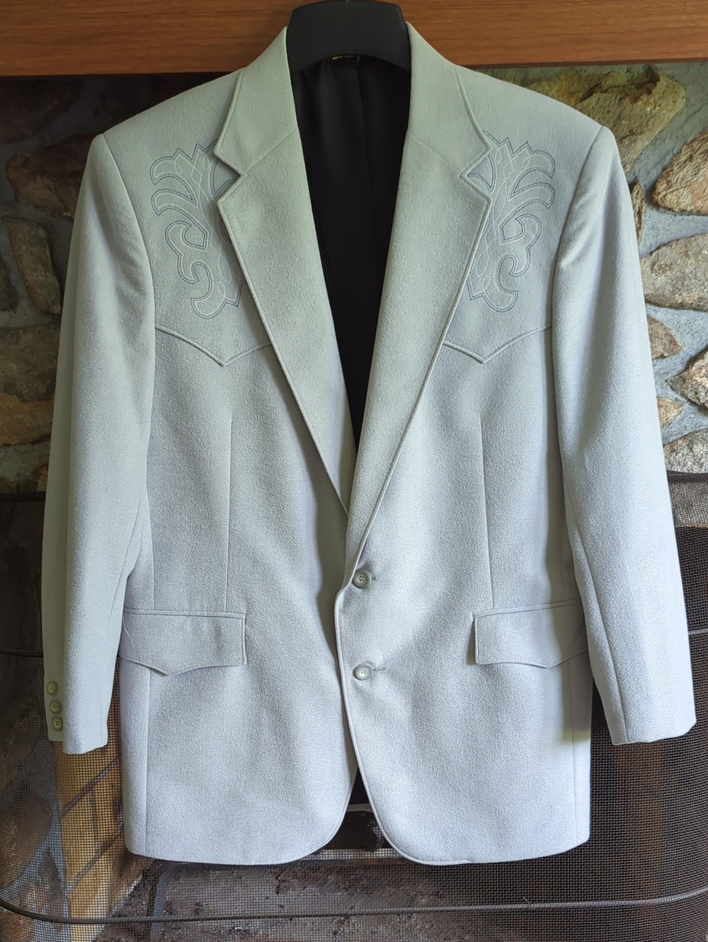 Vintage Pagano West Gray Western Blazer Jacket